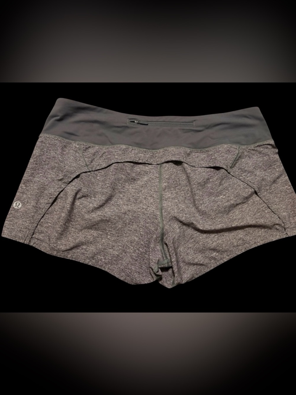lululemon athletica Women’s Gray Athletic Shorts with Wide Waistband